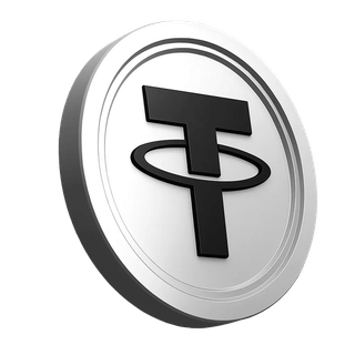 Ikon koin Tether USDT pada bagian informasi platform